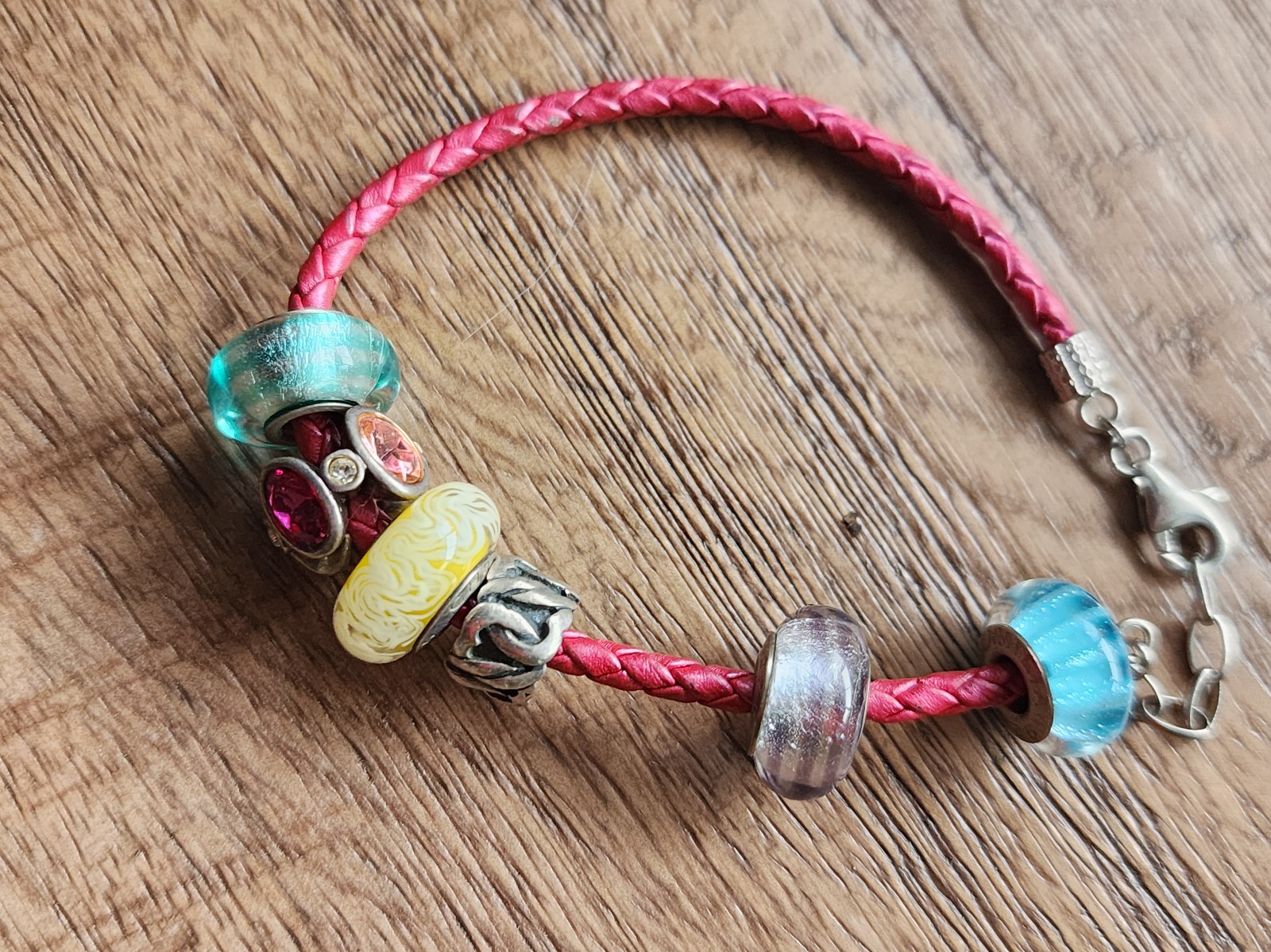 .925 silver chamilia charm bracelet
