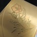 Vintage 1950's COMPACT rose flowers gold tone SUPERB ESTATE SALE!