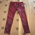 Hugo Boss Men'S Red Wash Skinny Pants Size 34 Excellent Condition