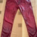 Hugo Boss Men'S Red Wash Skinny Pants Size 34 Excellent Condition