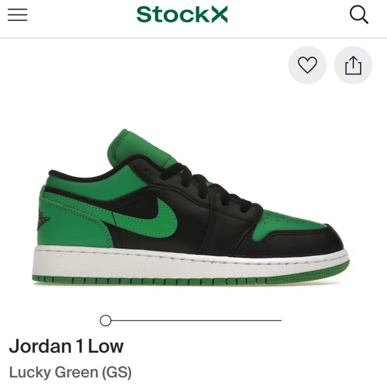 Jordan 1 LowLucky Green