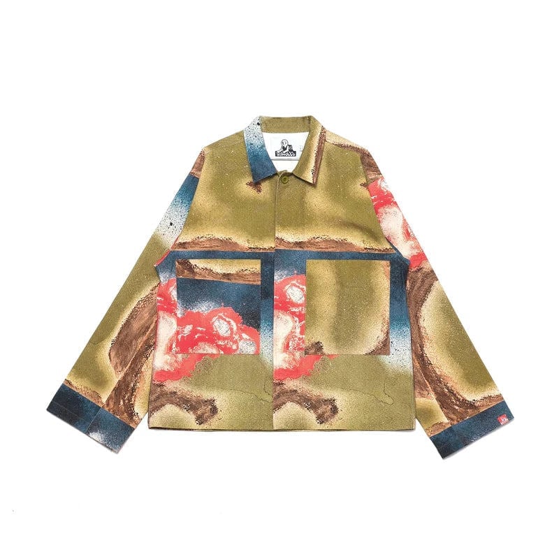 Jungles Strange Bloom Minimal Workwear Jacket - Small