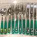 WB Looney Tunes TWEETY Sylvester Bugs 12pc FlatwAre set GREEN