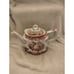 Godinger Porcelain Pear Pink White Teapot