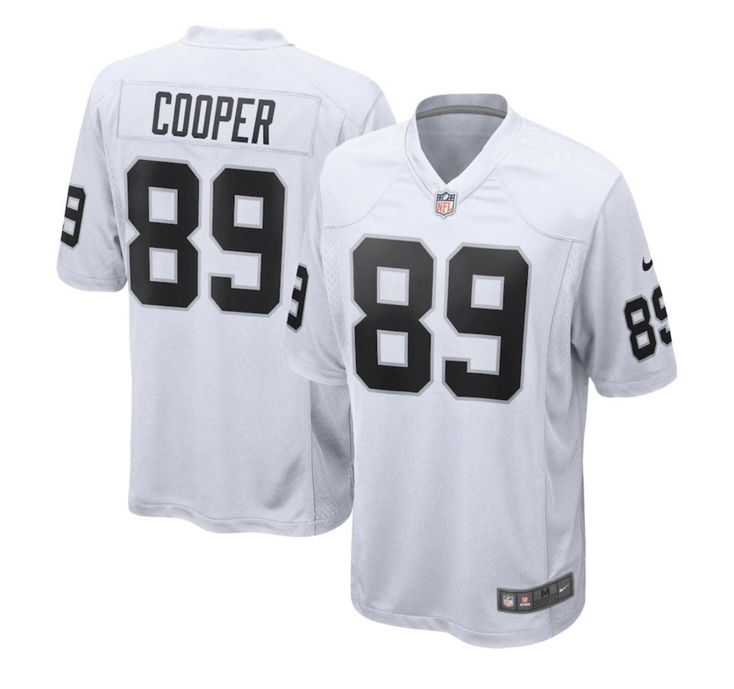 Nike Las Vegas Raiders Cooper #89 White Jersey Youth Large NWT