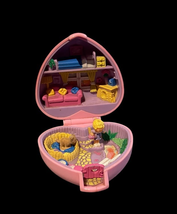 Cute Vinage 1993 Polly Pocket Kozy Kitties Complete Set