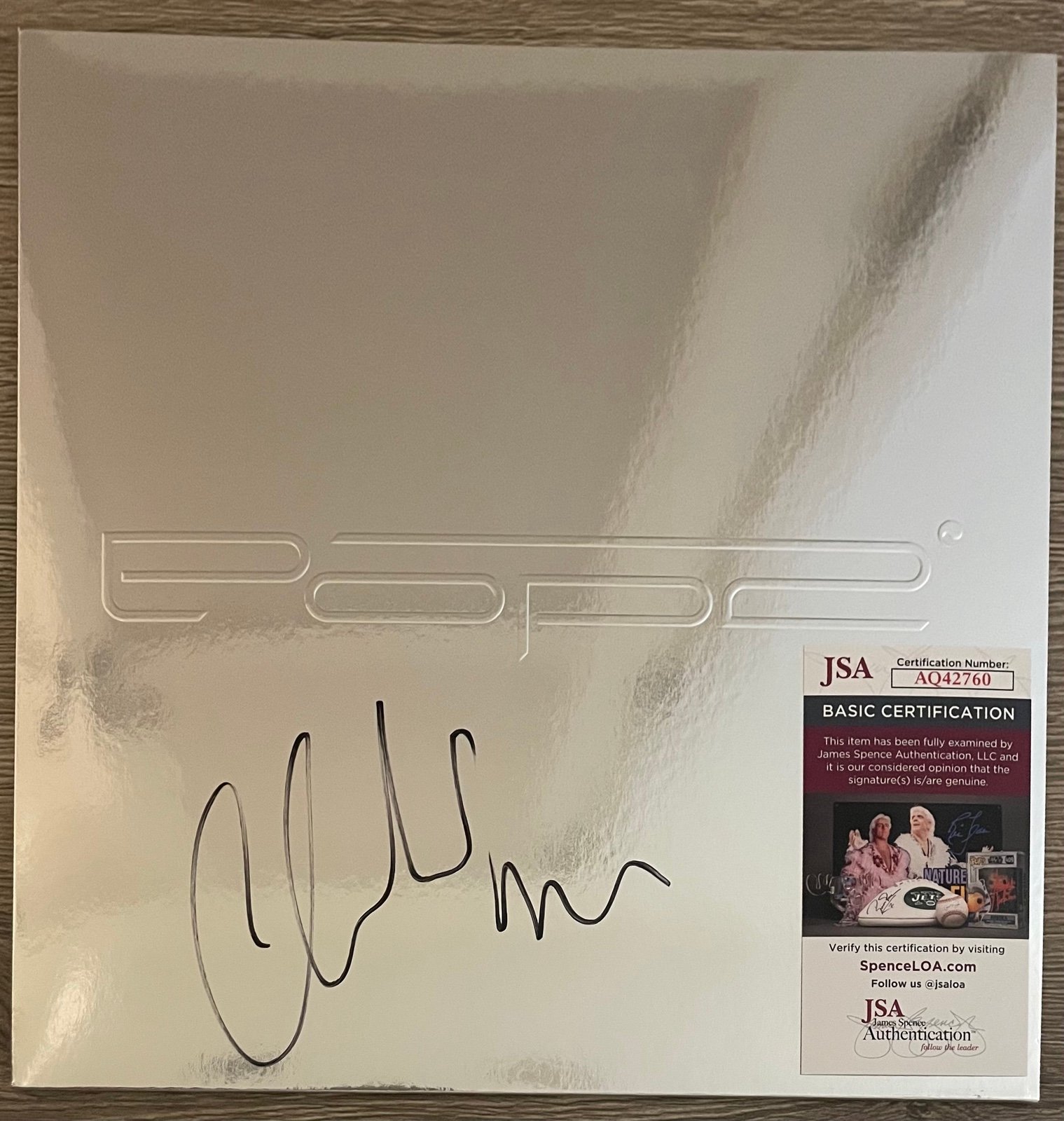 CHARLI XCX SIGNED POP 2 ANNIVERSARY VINYL LP - JSA COA