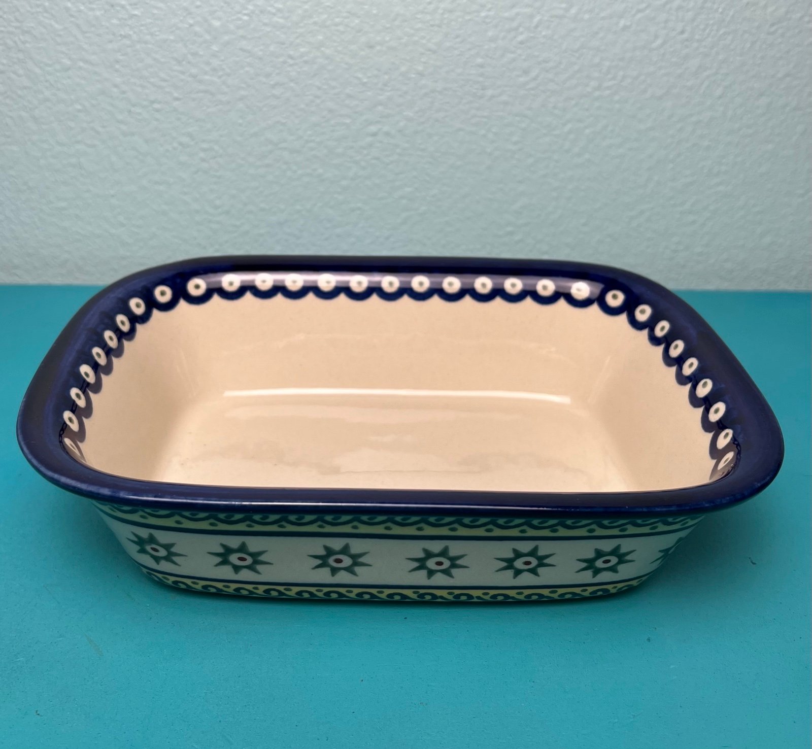 POLISH POTTERY Casserole Loaf Pan