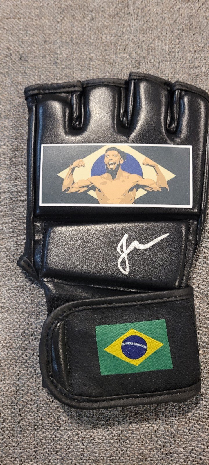 Johnny Walker signed mma glove
