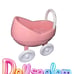 little tikes stroller pink white baby push carriage vintage dollhouse