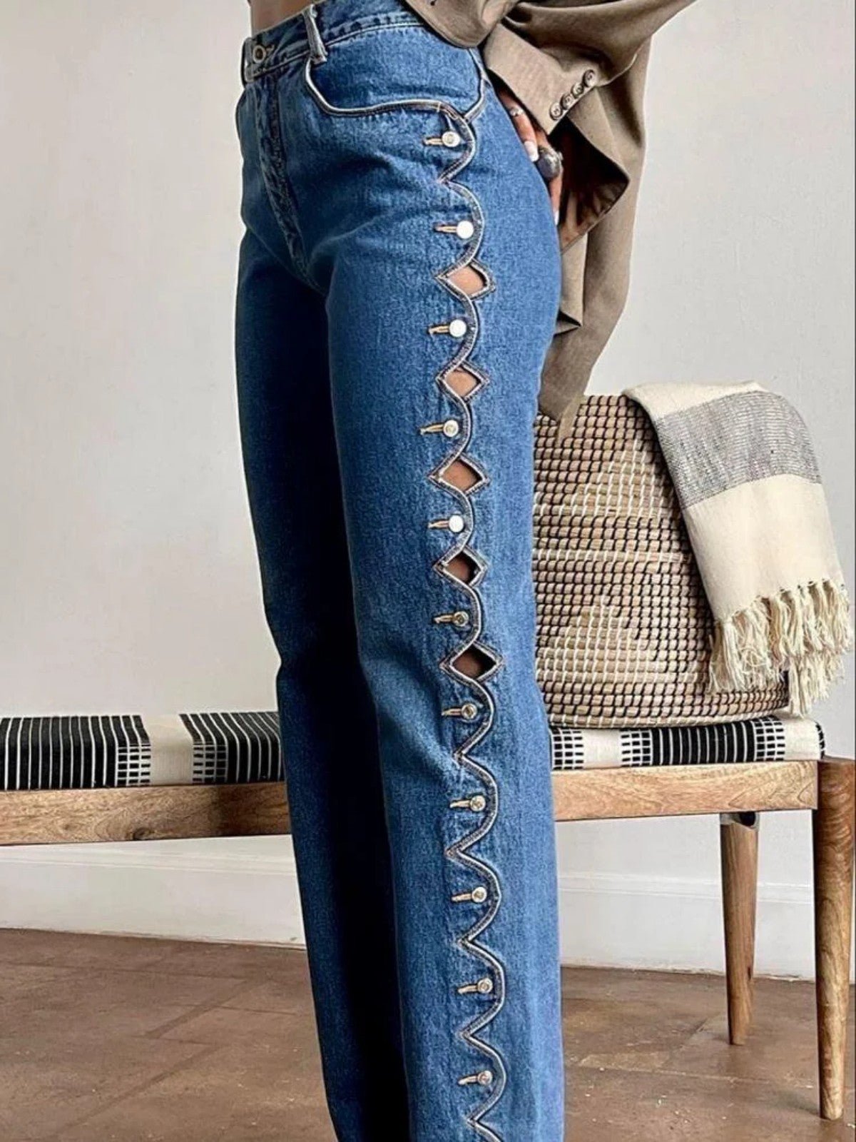 Vintage Lawman Western Peek a Boo High Waisted Jeans