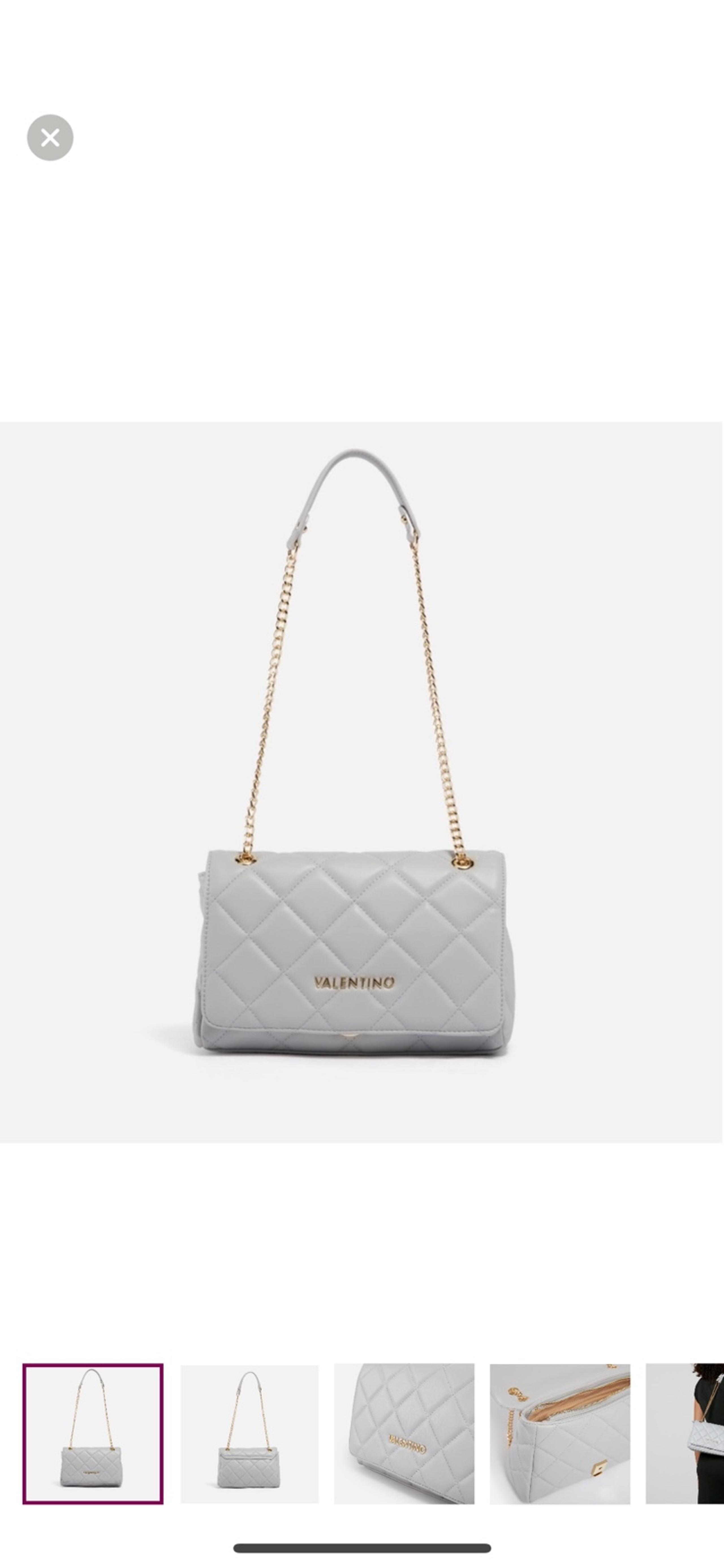 Valentino Ocarina Flap Quilted Faux Leather Bag