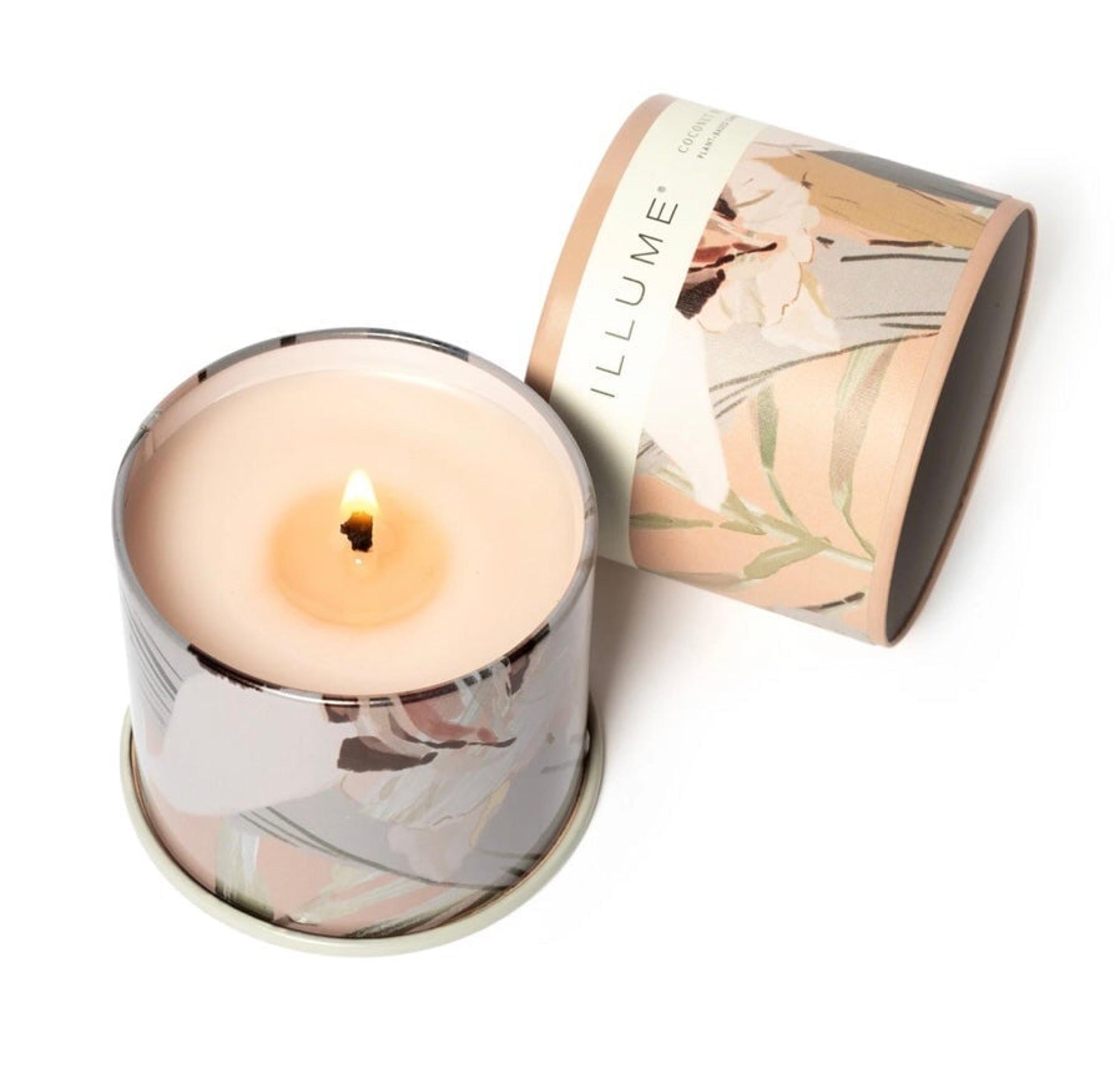 Pink Lover Valentines Illume Coconut Milk Mango Vanity Tin Scented Candle