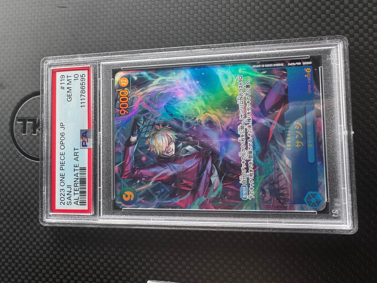 Sanji OP06-119 SEC Alt Art Wings Of The Captain Secret Rare NM psa 10
