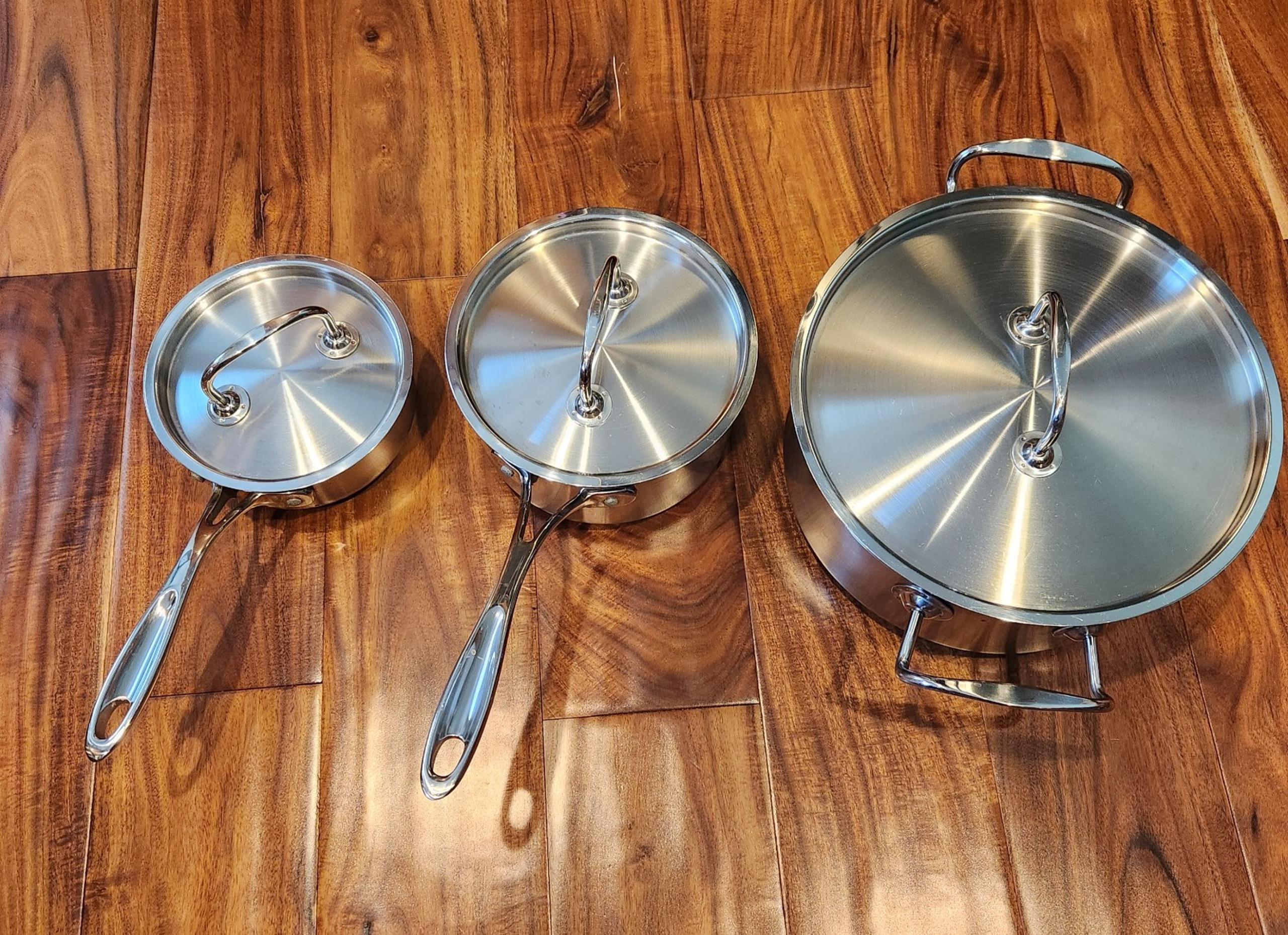 Winco SPC-7H 6 Piece Cookware Set: 1 & 2 qt Sauce Pans, 4 1/2 qt Dutch Oven