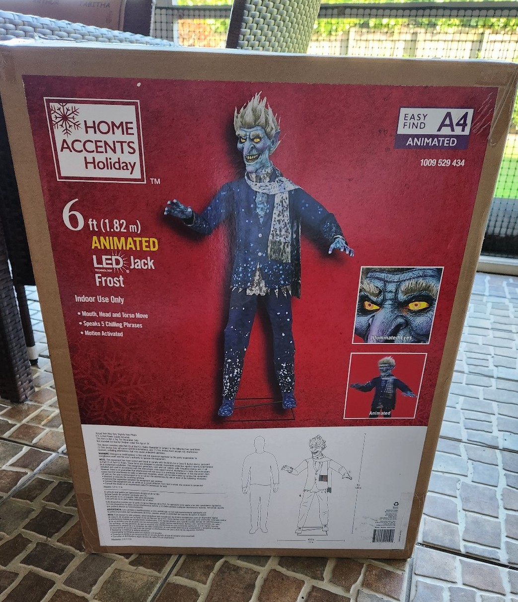 6 ft. Animated LED Jack Frost used once in excellent condition