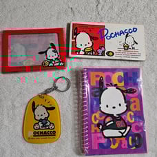 Vintage Pachacco 1999 Sanrio Collectible Stationary & Keychain Bundle Lot Rare
