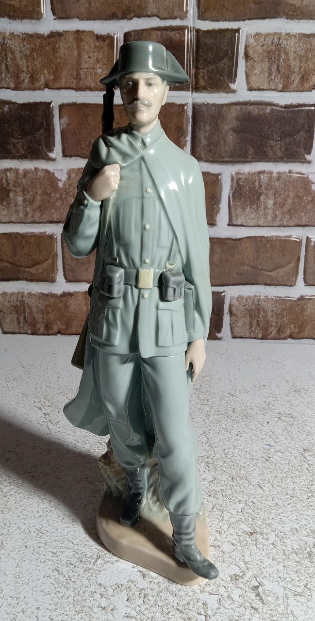 Lladro Porcelain-Spanish Policeman Glossy Finish #4889