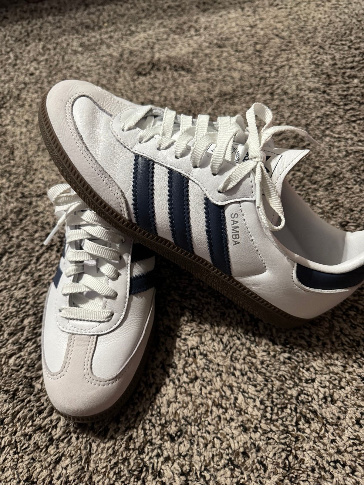 Adidas samba navy white woman’s 8.5
