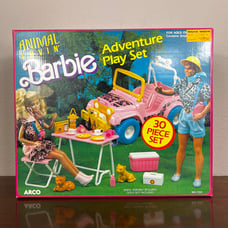NEW VINTAGE 1988 Animal Lovin’ Barbie Adventure Play Set 30 Piece Set No.7351