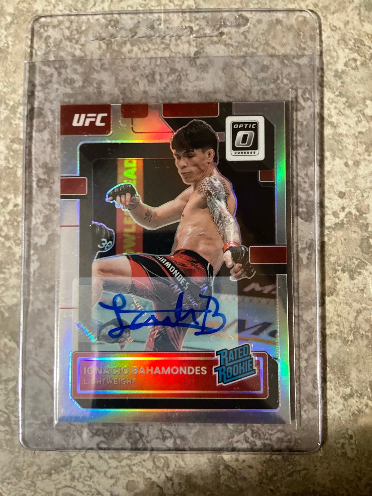UFC 2023 PANINI PRIZM IGNNACIO BAHAMONDES AUTOGRAPHED ROOKIE CARD! UFC 313 STAR!