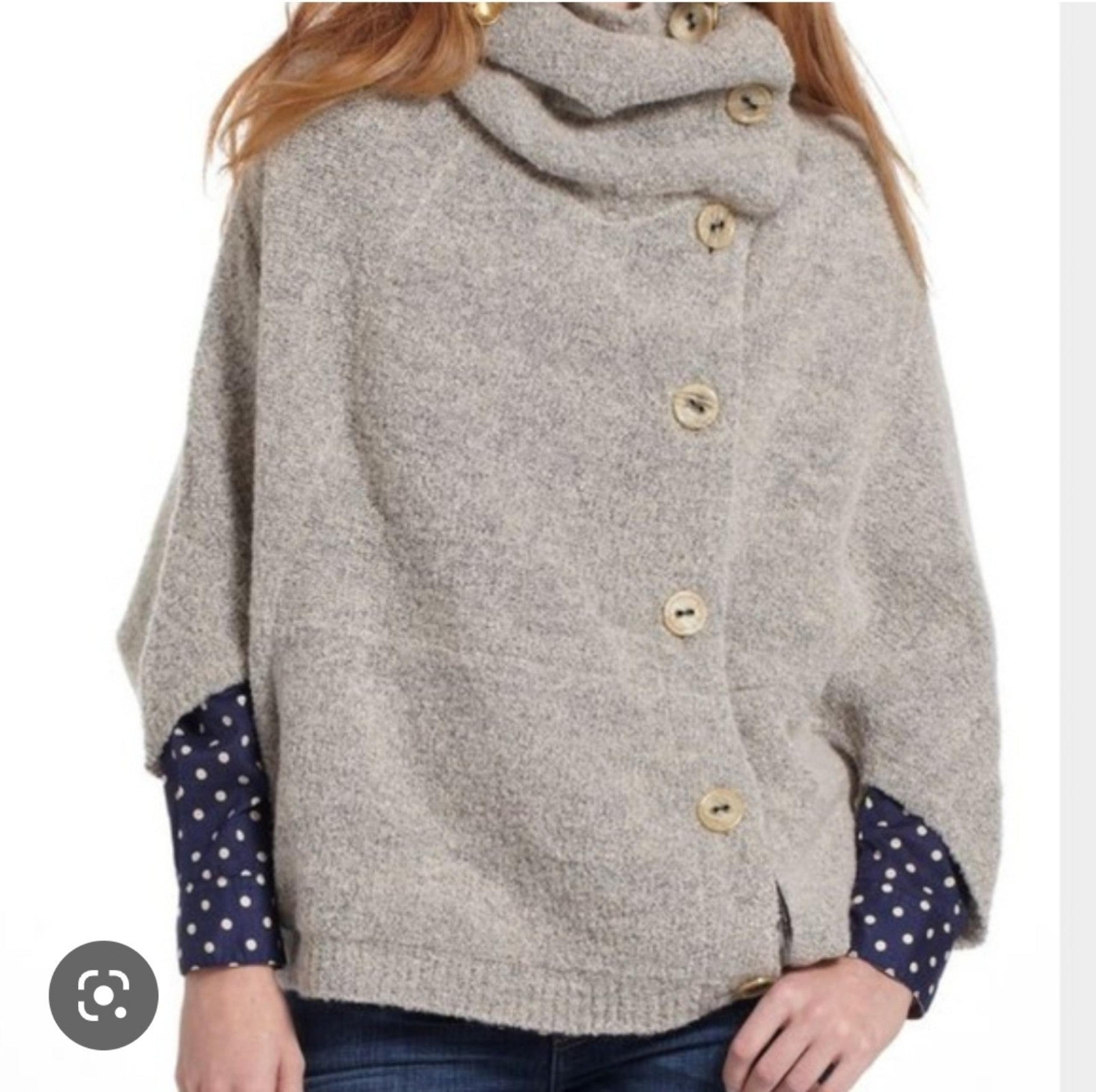 Anthropologie Angel of the North Poncho
