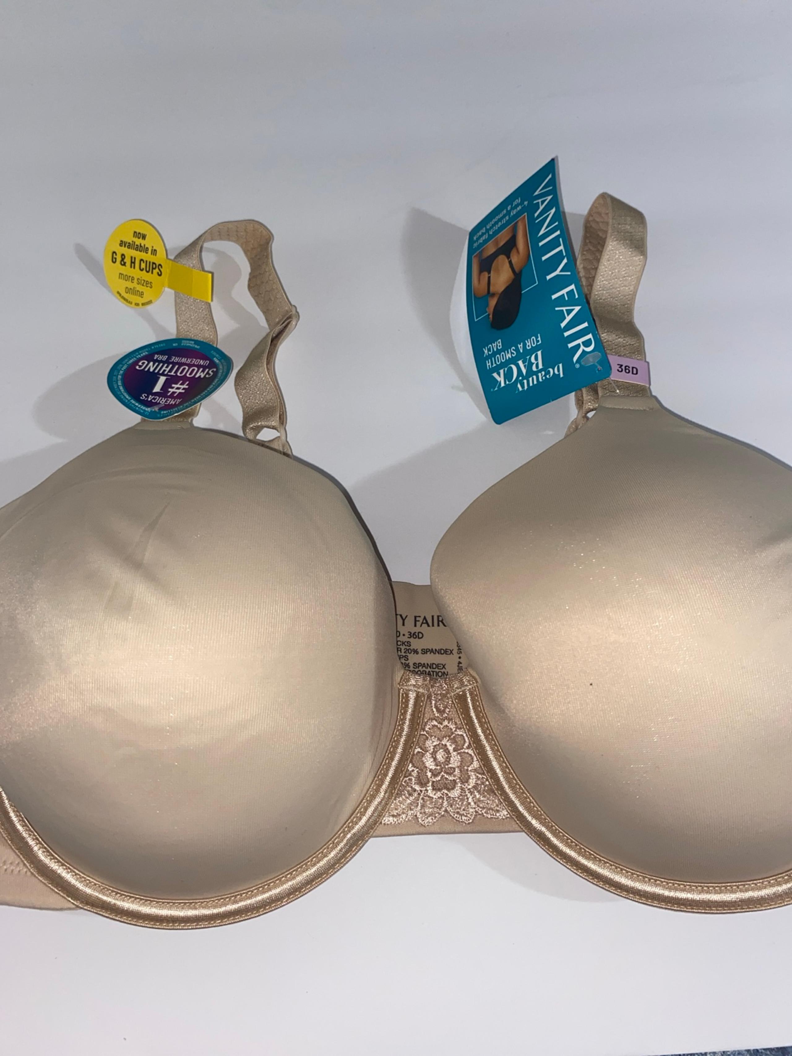 Vanity fair beauty back bra 36D new