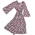 DOEN Assam NEW Maxi V-Neck Cotton Long Sleeve Wrap Dress & Slip Floral Print XS