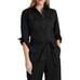 LAUREN Ralph Lauren NWT Zihna Cotton Twill Utility Cropped Jumpsuit Black Sz2