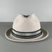 C&A Classic Cream White Wool Fedora Hat