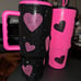 New! Valentine 40 0z stainless bling rhinestone tumbler. This is for the Black