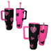 New! Valentine 40 0z stainless bling rhinestone tumbler. This is for the Black