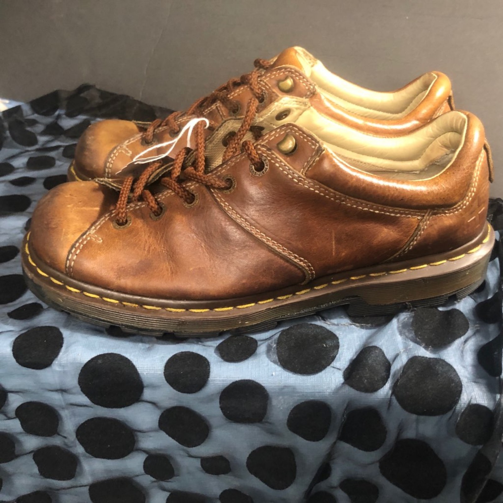 Doc Martens Size 10 Brown Leather Lowtops