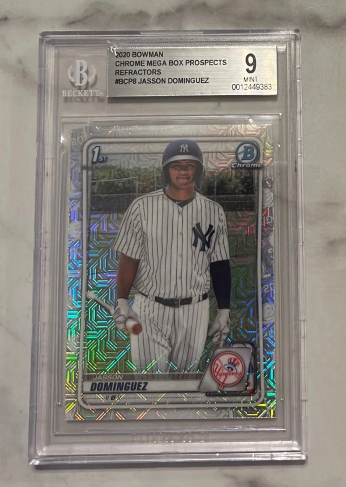 Jasson Dominguez MOJO BGS 9 Bowman 1st Yankees Card