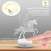 Unicorn Night Light for Kids,Dimmable LED Nightlight Bedside Lamp,Timer,7 Colors