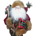 Vintage Dept 56 Woodland Rustic Santa Claus Father Christmas 21 inch Tall Figure