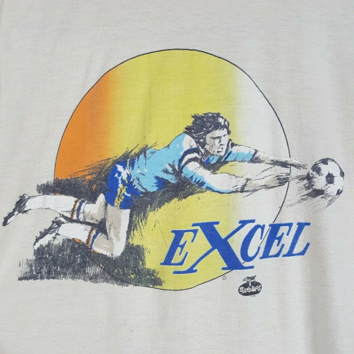 Vtg 80s Excel Soccer Academy Goalie