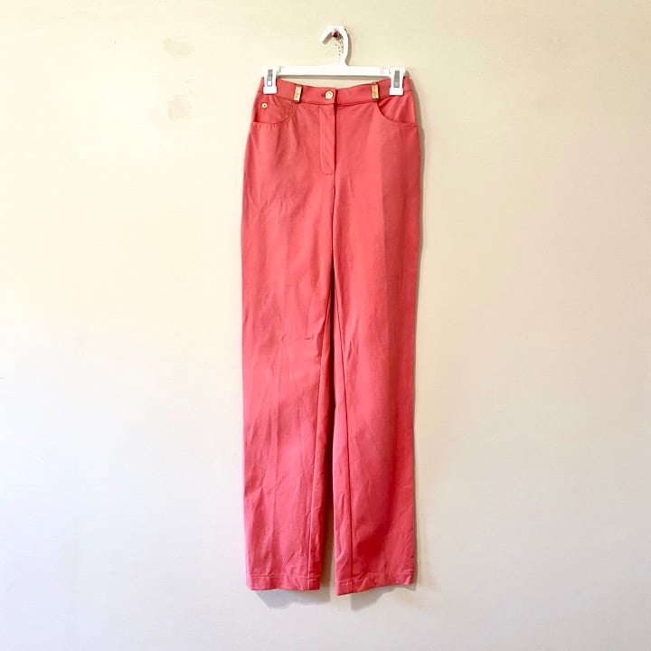 St John Sport Pants Salmon Pink Straight Leg 0