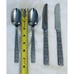 EKCO Oleg Cassini 23 Pc Stainless Flatware Dinner Forks Spoons Knives Extr Japan