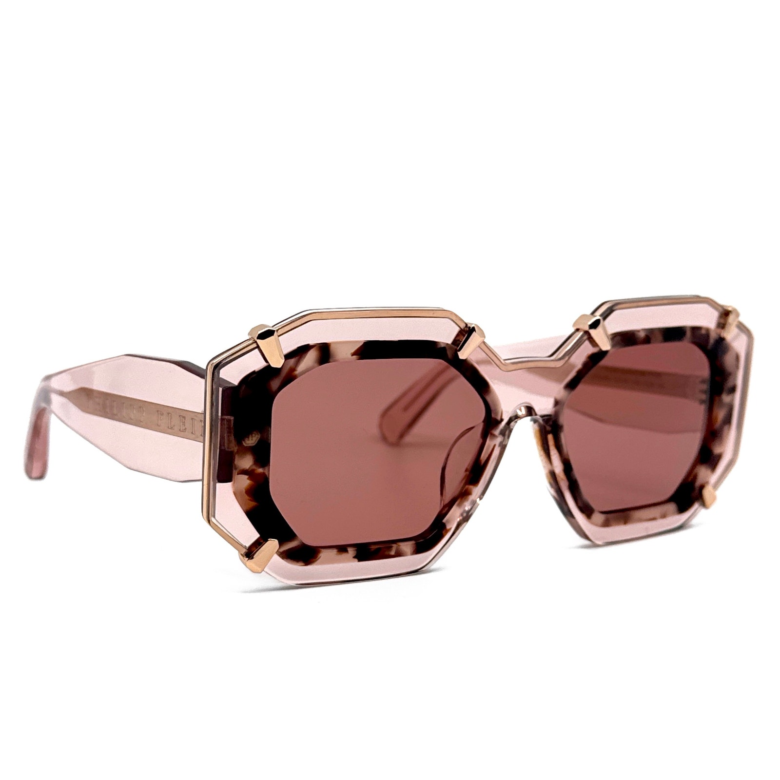 New! PHILIPP PLEIN Sunglasses Plein Supreme Star SPP098V Col.0D48, Authentic