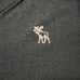 Abercrombie Fitch Sweater Mens XXL Gray Muscle Fit V Neck Cashmere Blend