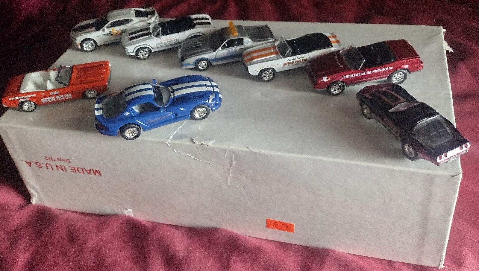 12 piece diecast lot 8 Indy 500 pace cars 4 other cars *see photos*