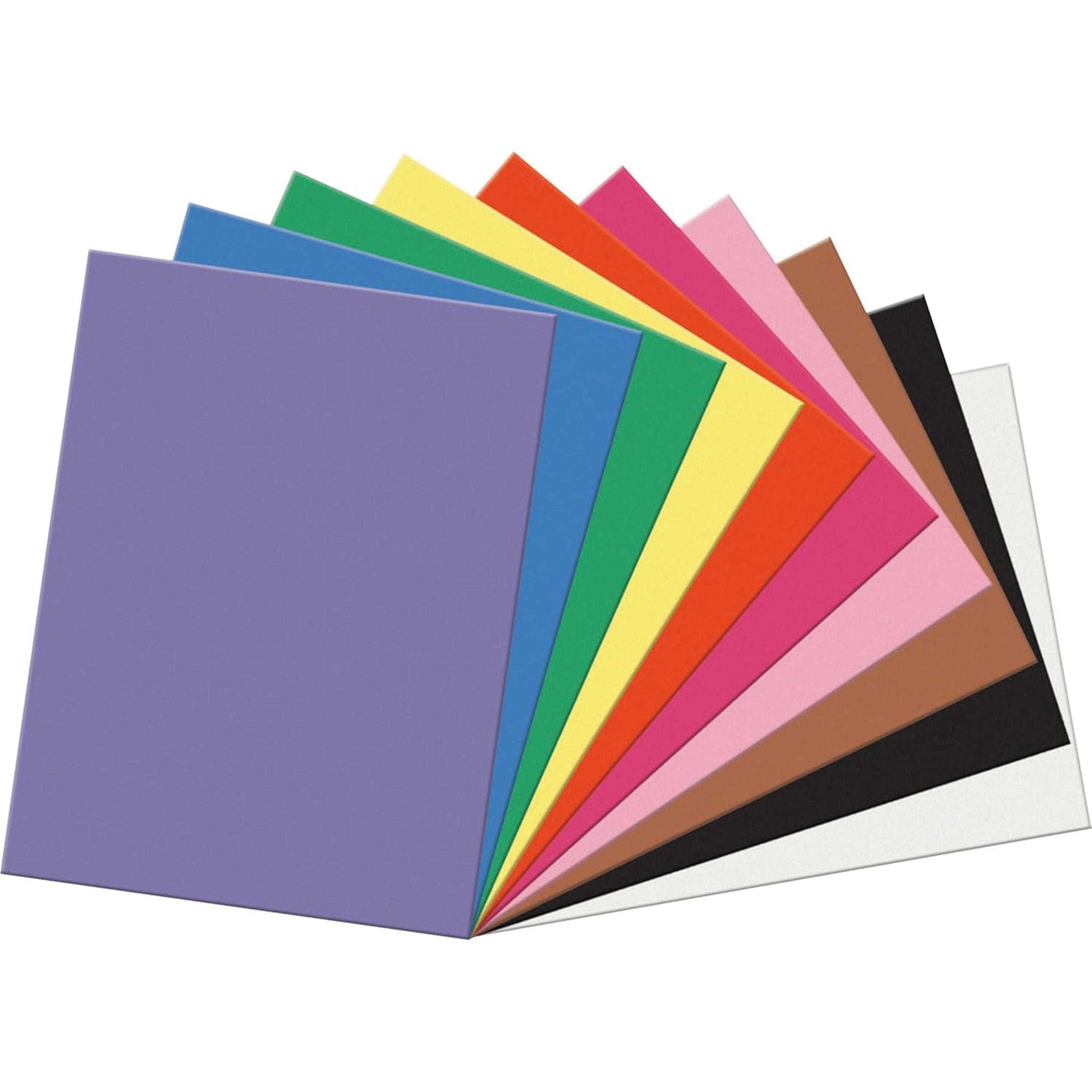 SunWorks Construction Paper 18"x24" Assorted Colors, 100 Sheets (2x50 Pks) - Pacon