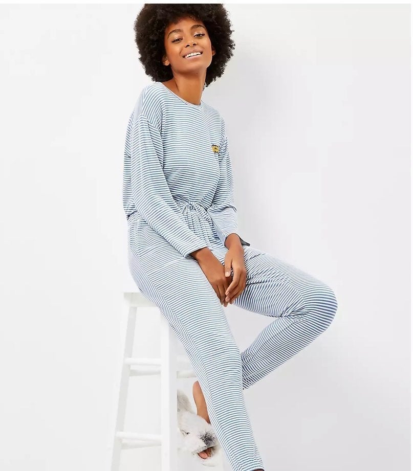 LOFT Sunshine On My Mind Striped Pajama