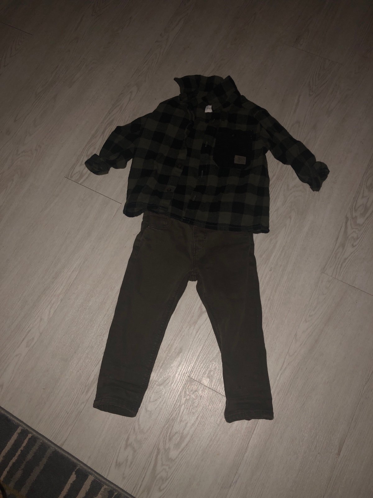 Dress shirt and jeans