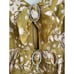 Love for Lemons Floral Mustard Yellow Cosmo Jeweled Mini Dress Size: Small