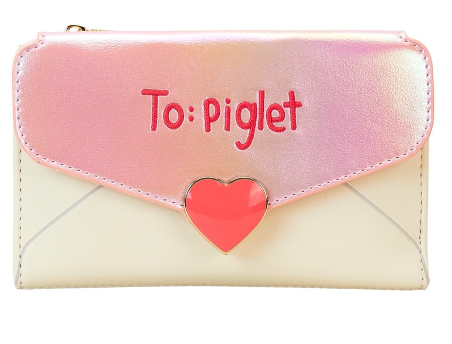 Loungefly Winnie The Pooh & Piglet Love Letter Bifold Wallet NWT