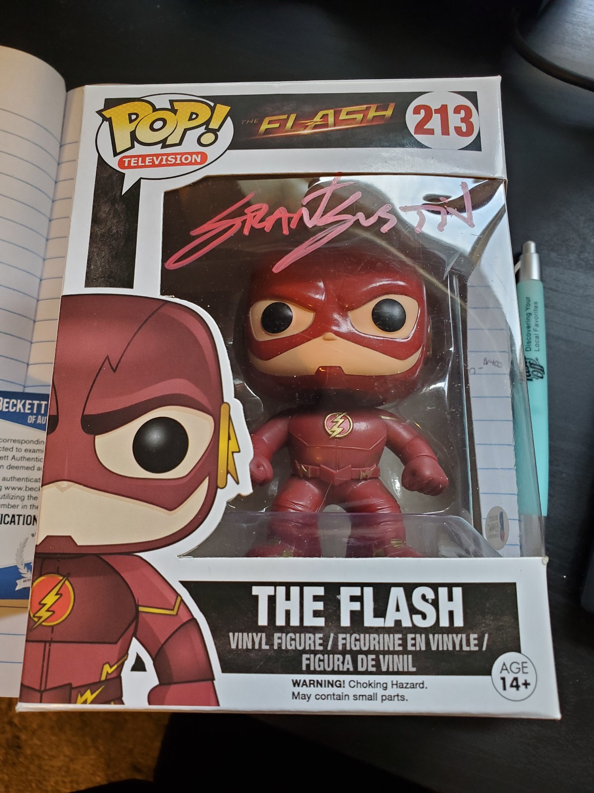 The Flash Funko Pop Signed By Grant Gustin
