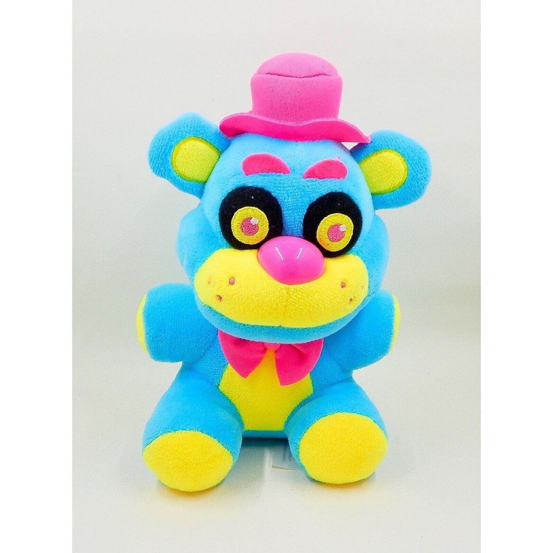 Five Nights At Freddys Funko Blue Neon Freddy Blacklight Plush 2017 FNAF 8 inch