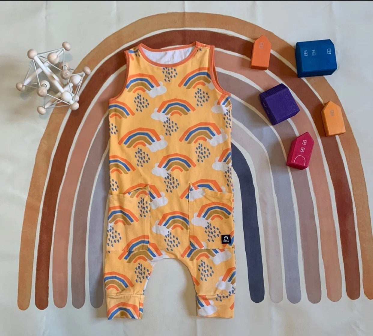 Adorable Matisse Rainbow Rags To Raches Romper